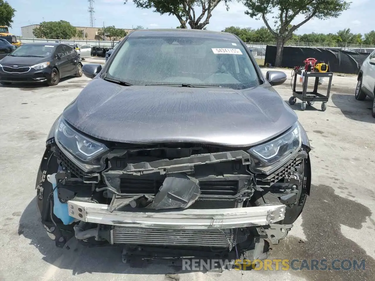 5 fotografías del automóvil dañado 2HKRW2H81NH665303 HONDA CRV 2022