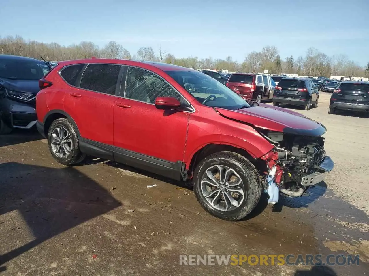 4 fotografías del automóvil dañado 2HKRW2H82NH610567 HONDA CRV 2022