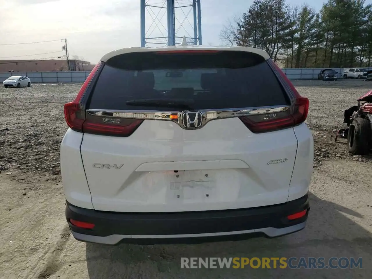6 fotografías del automóvil dañado 2HKRW2H82NH632777 HONDA CRV 2022
