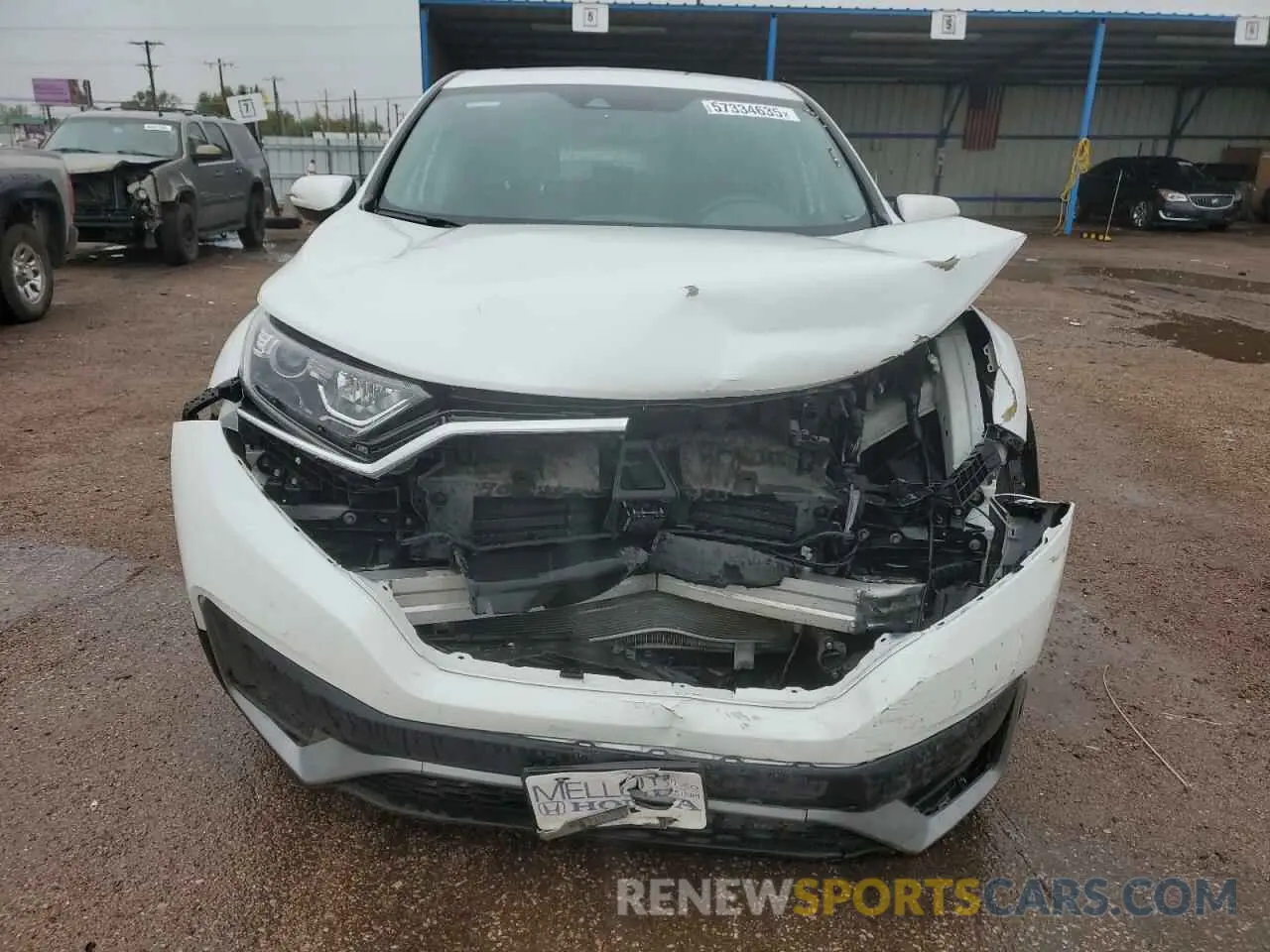 5 fotografías del automóvil dañado 2HKRW2H83NH639530 HONDA CRV 2022
