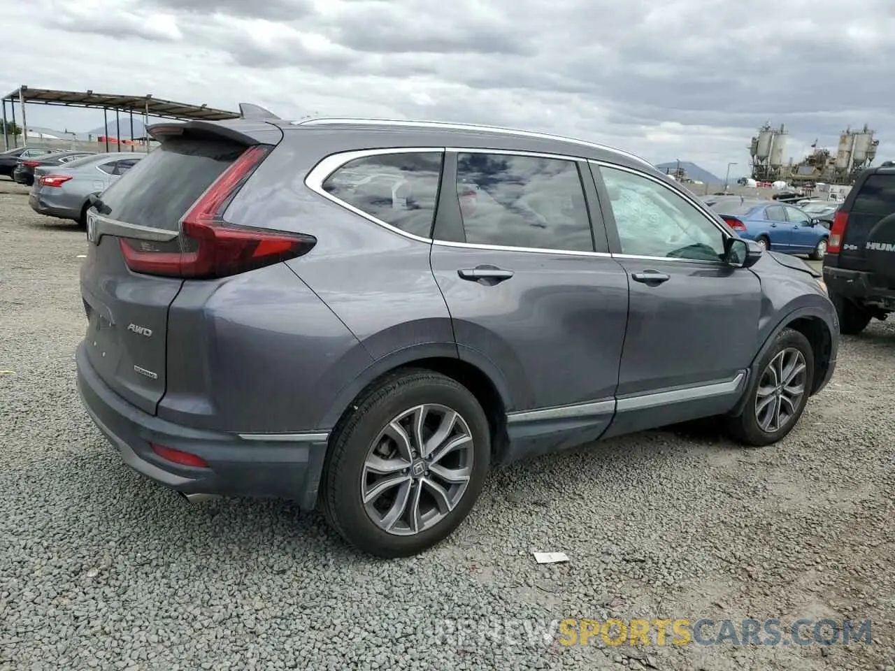 3 fotografías del automóvil dañado 2HKRW2H96NH653348 HONDA CRV 2022