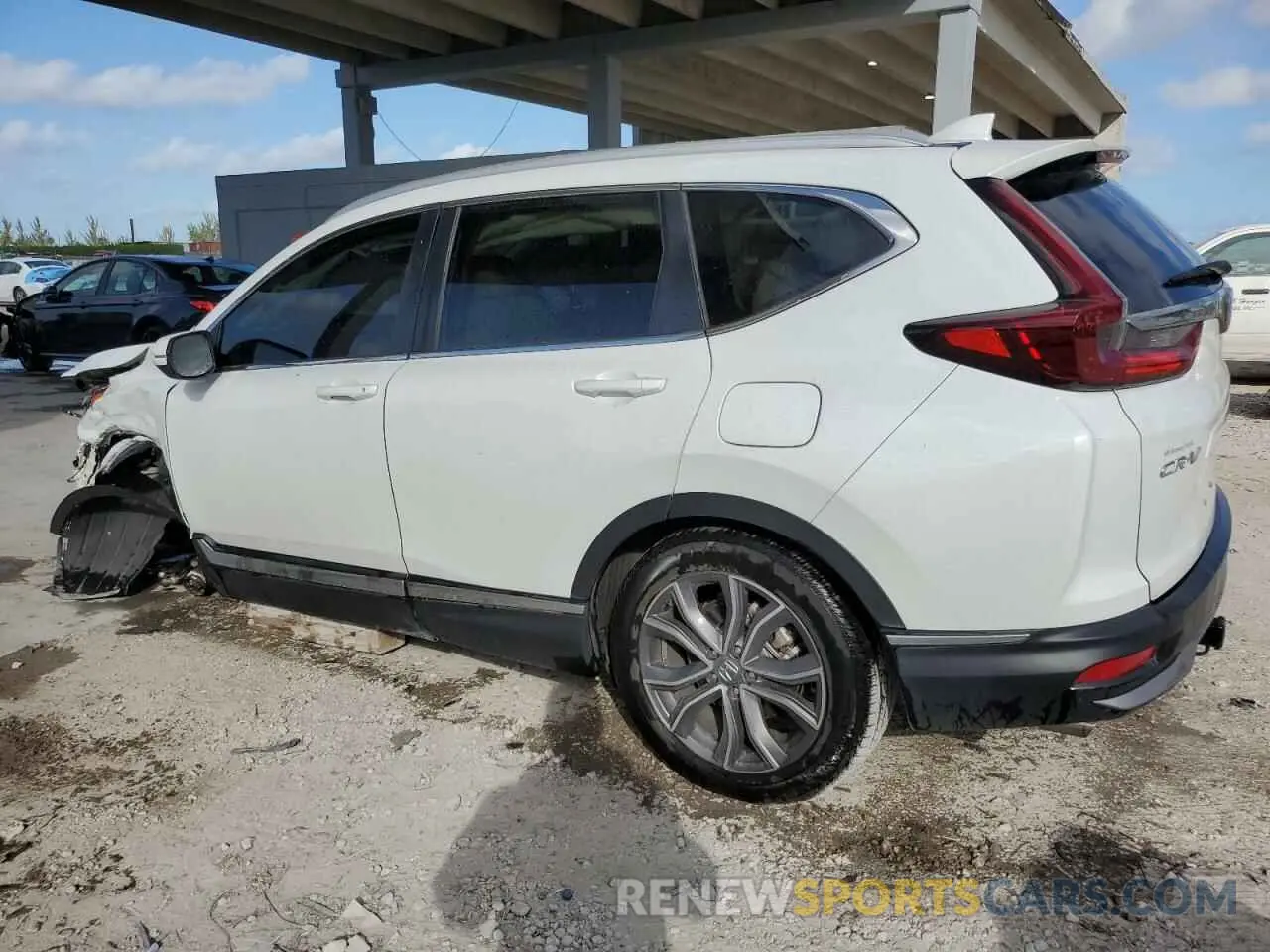 2 fotografías del automóvil dañado 2HKRW2H9XNH629344 HONDA CRV 2022