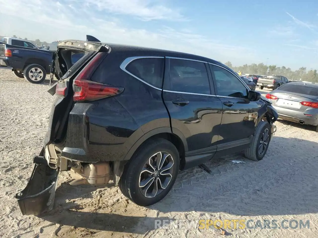 3 fotografías del automóvil dañado 5J6RT6H53NL005632 HONDA CRV 2022
