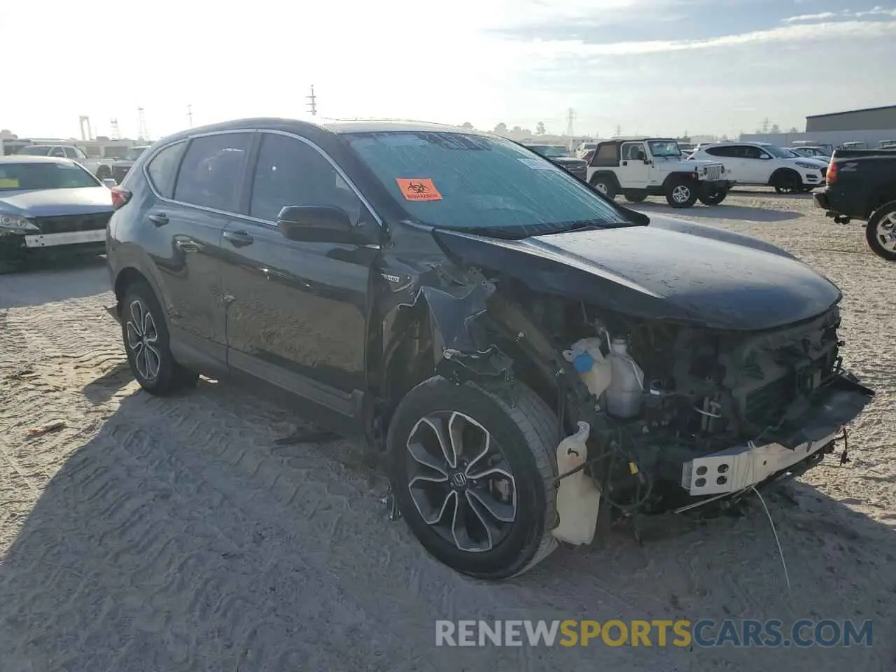4 fotografías del automóvil dañado 5J6RT6H53NL005632 HONDA CRV 2022