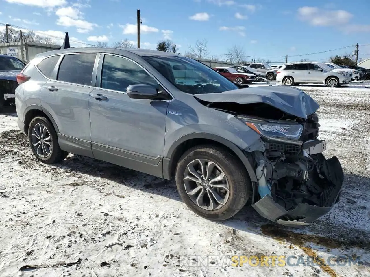 4 fotografías del automóvil dañado 5J6RT6H57NL012762 HONDA CRV 2022