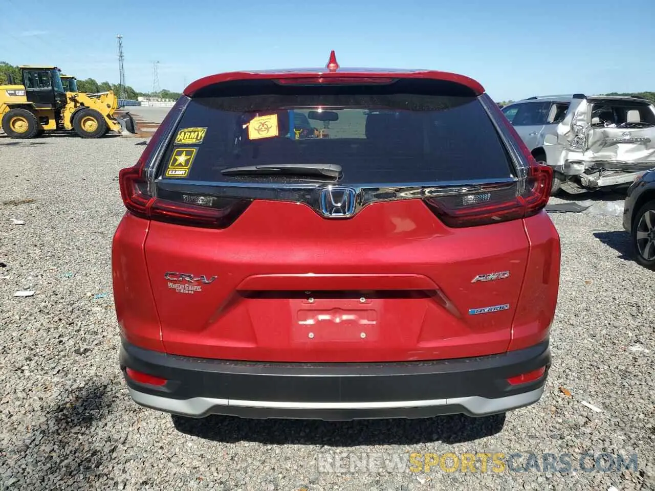 6 fotografías del automóvil dañado 5J6RT6H83NL008170 HONDA CRV 2022