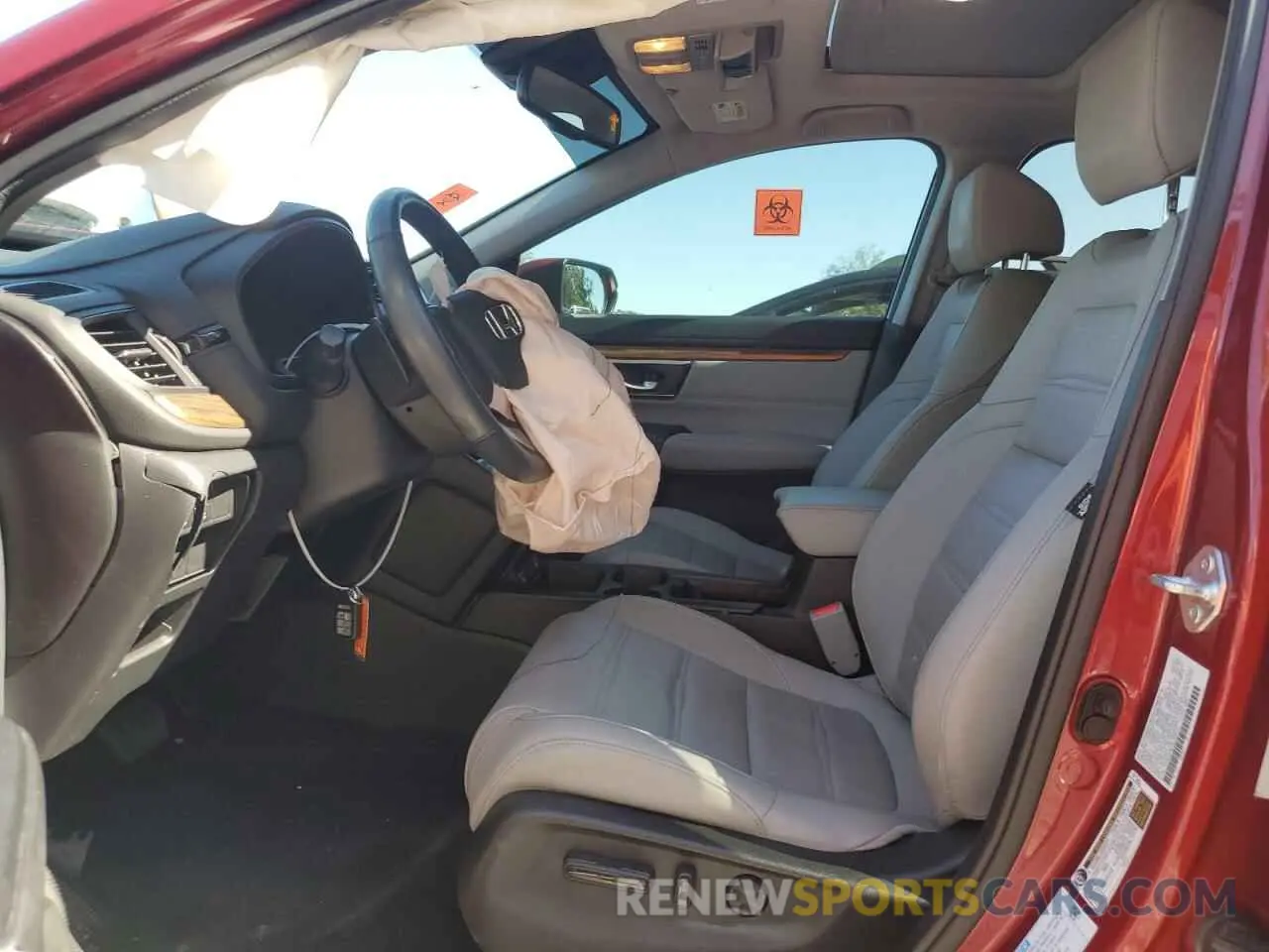 7 fotografías del automóvil dañado 5J6RT6H83NL008170 HONDA CRV 2022