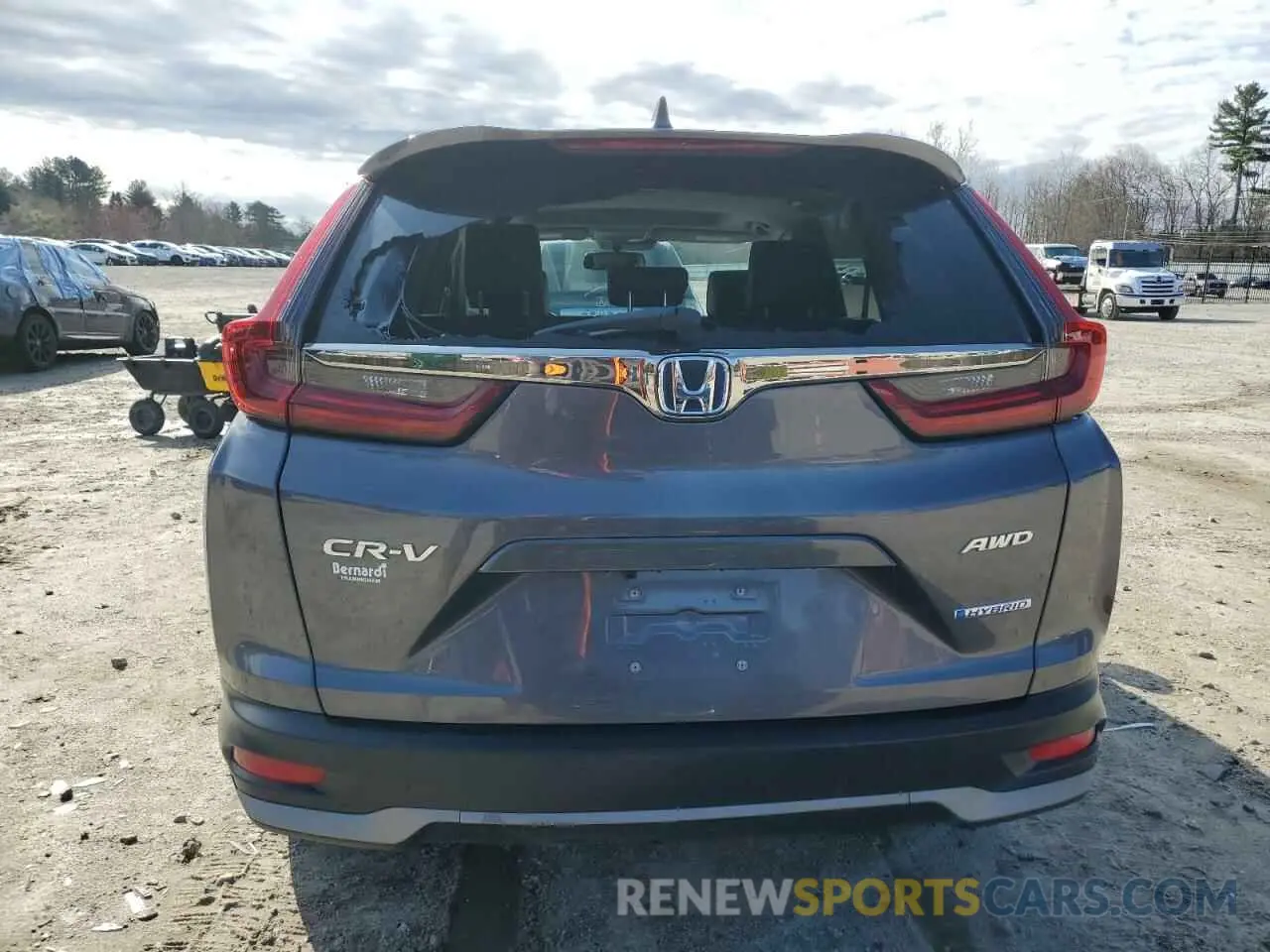 6 fotografías del automóvil dañado 5J6RT6H86NL032608 HONDA CRV 2022