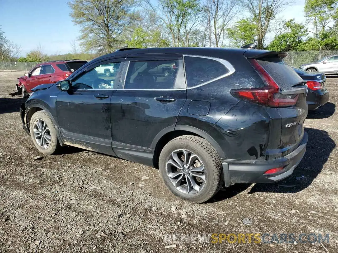 2 fotografías del automóvil dañado 5J6RT6H87NL032830 HONDA CRV 2022