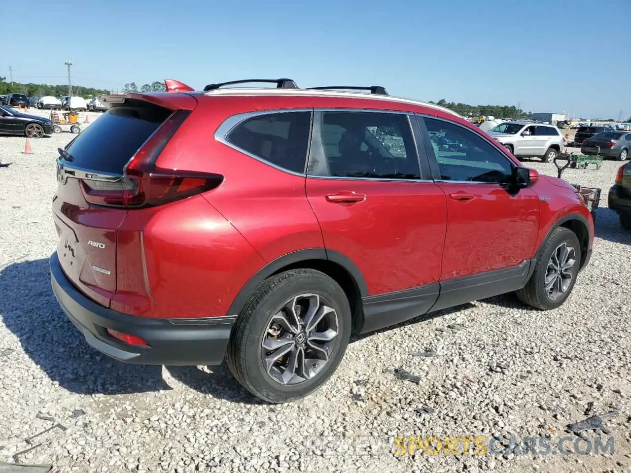 3 fotografías del automóvil dañado 5J6RT6H89NL037883 HONDA CRV 2022