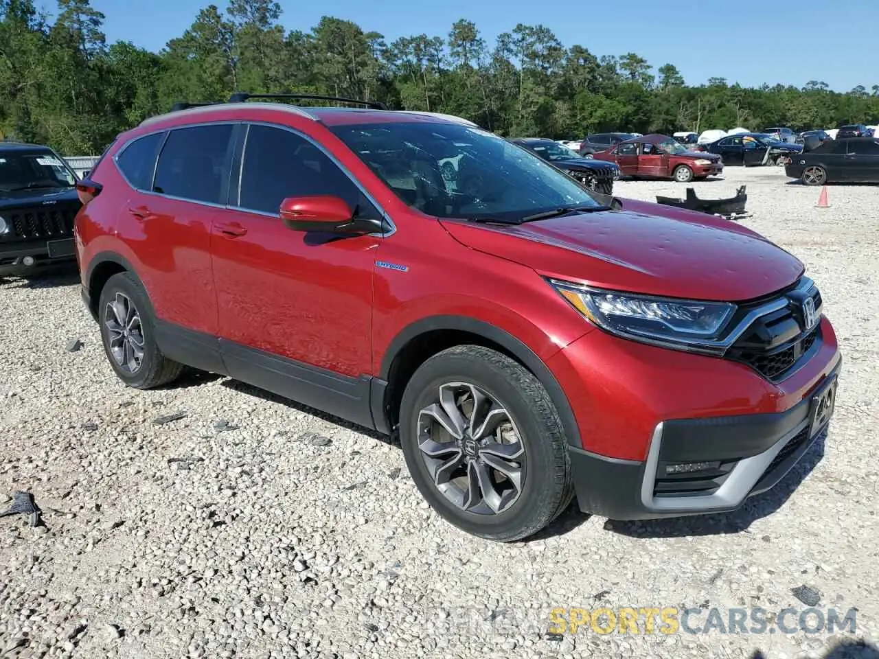 4 fotografías del automóvil dañado 5J6RT6H89NL037883 HONDA CRV 2022