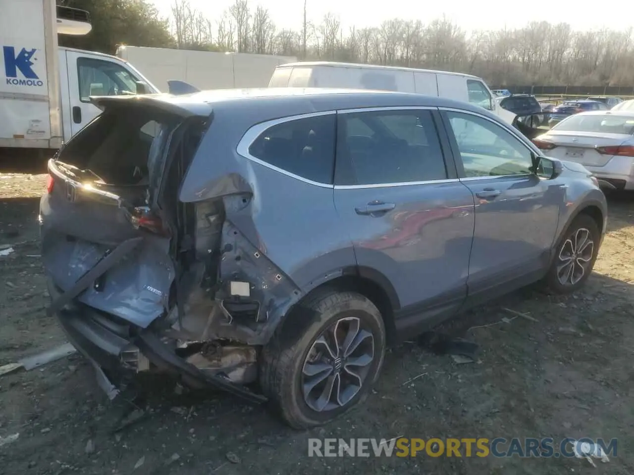 3 fotografías del automóvil dañado 5J6RT6H8XNL025466 HONDA CRV 2022
