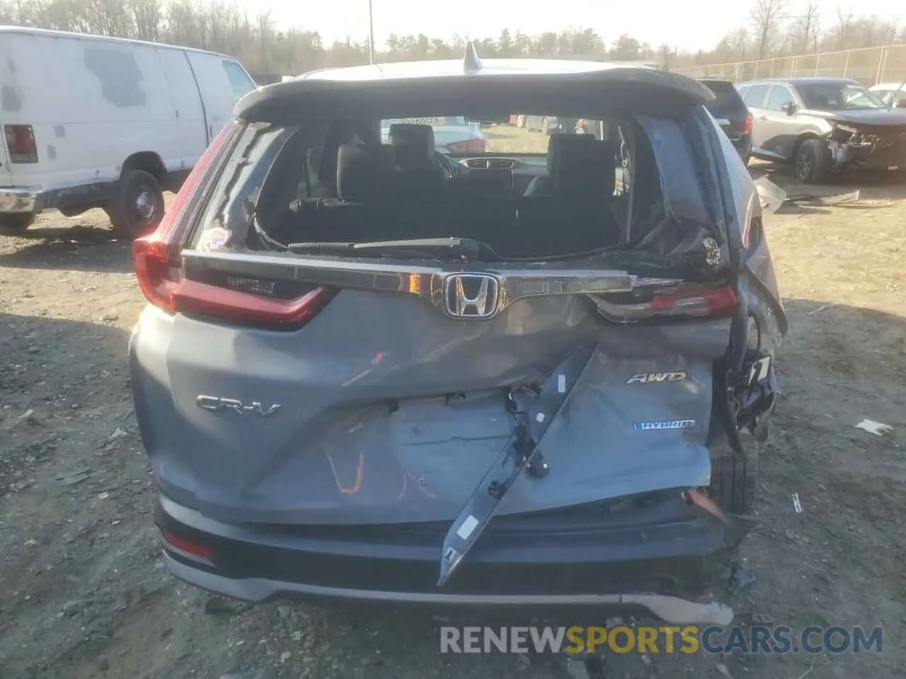 6 fotografías del automóvil dañado 5J6RT6H8XNL025466 HONDA CRV 2022