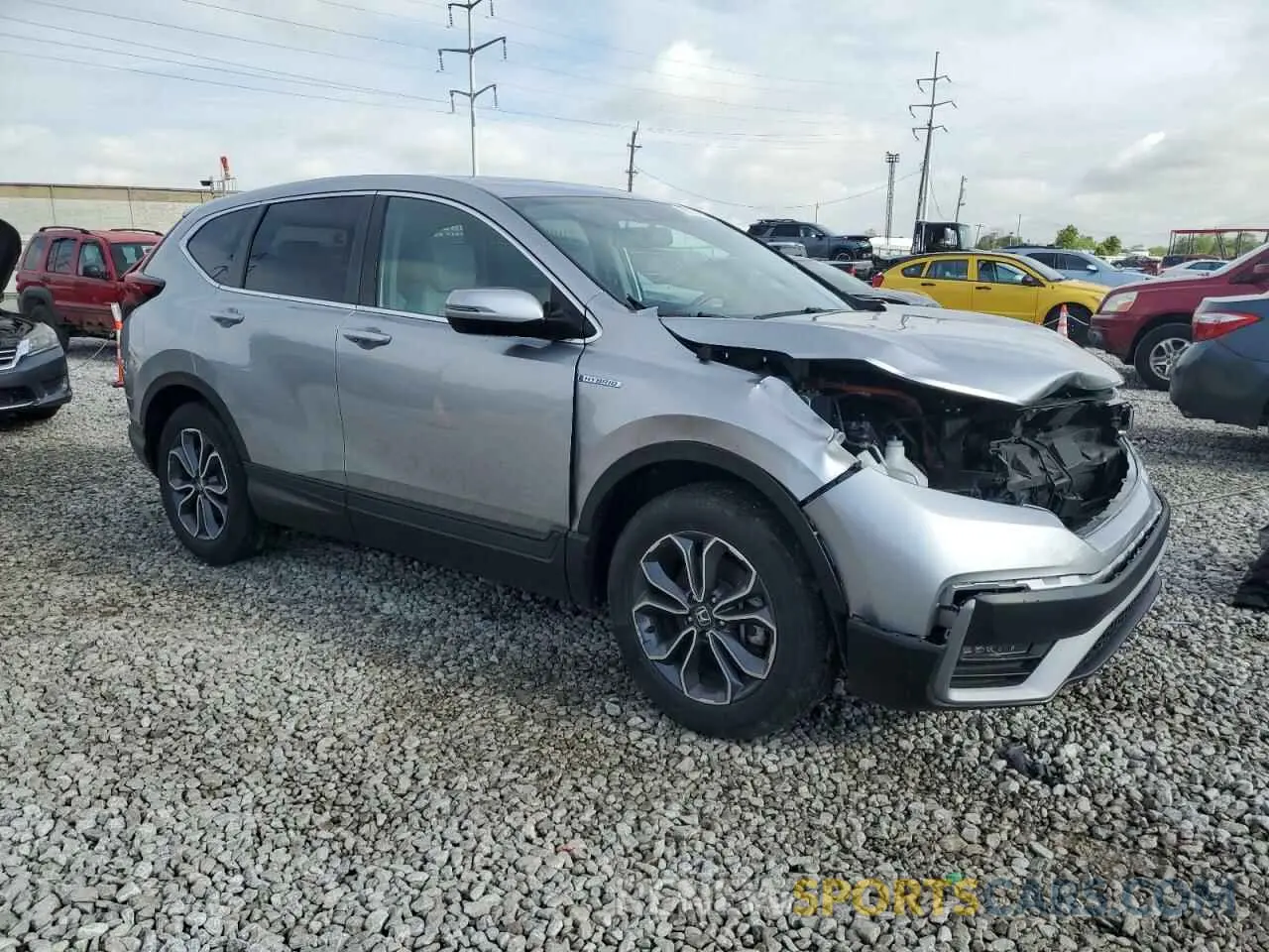 4 fotografías del automóvil dañado 5J6RT6H8XNL026973 HONDA CRV 2022