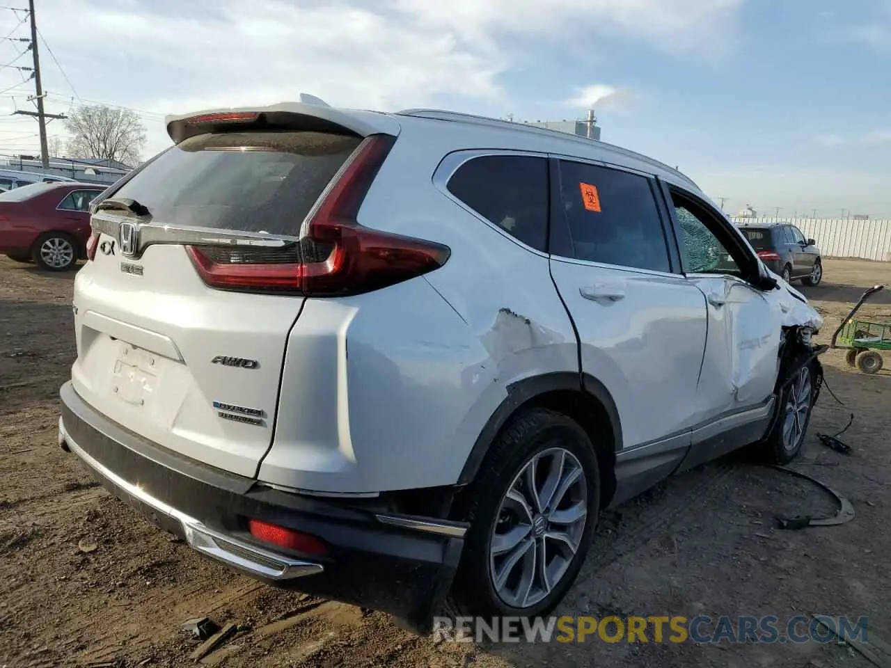 3 fotografías del automóvil dañado 5J6RT6H94NL054535 HONDA CRV 2022