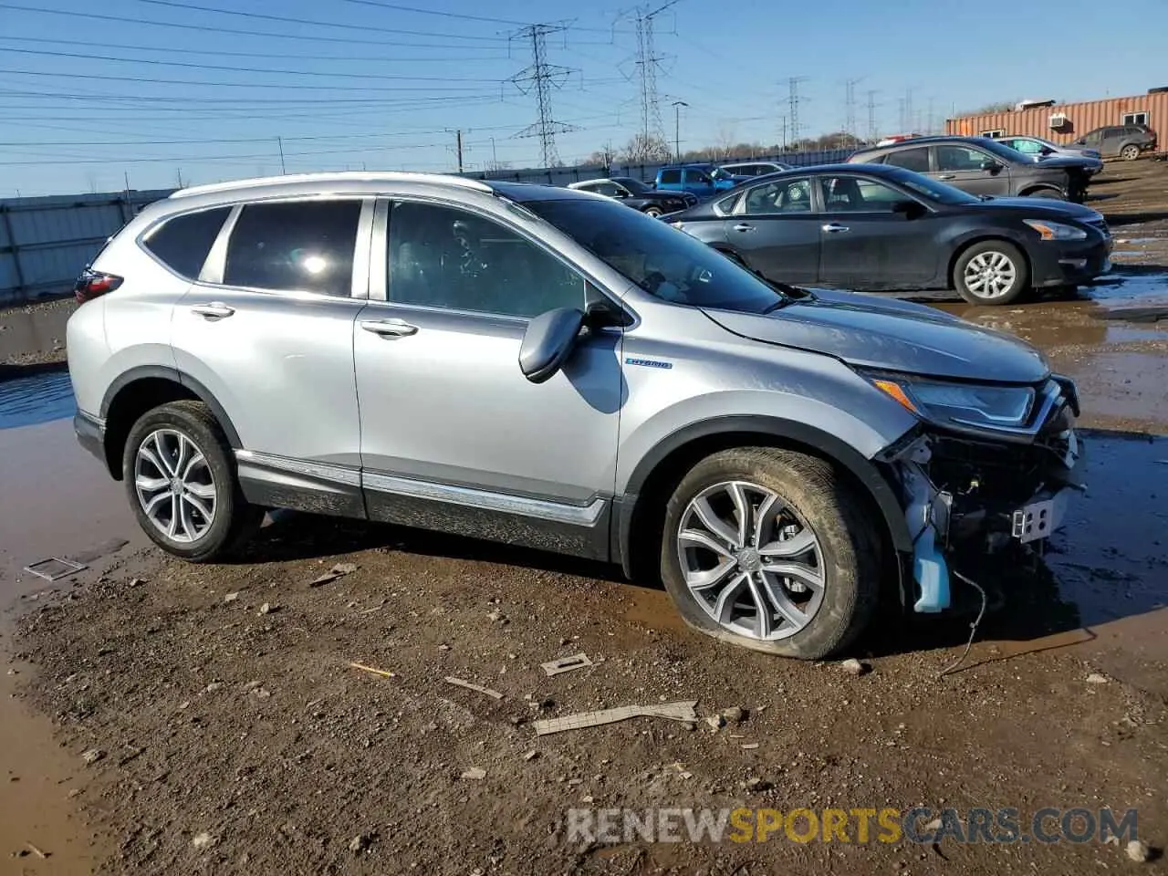 4 fotografías del automóvil dañado 5J6RT6H98NL046194 HONDA CRV 2022