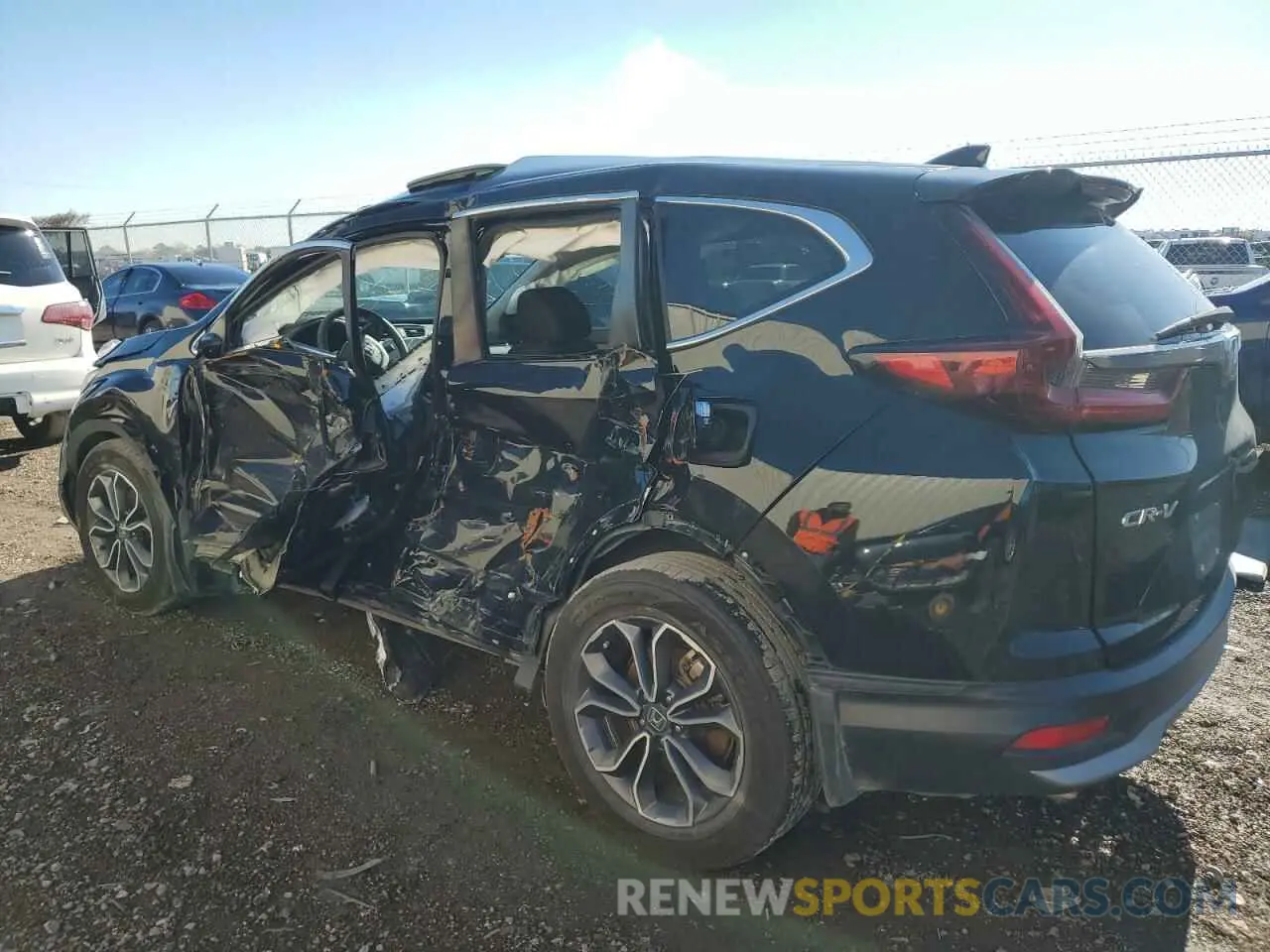 2 fotografías del automóvil dañado 5J6RW1H55NA006822 HONDA CRV 2022