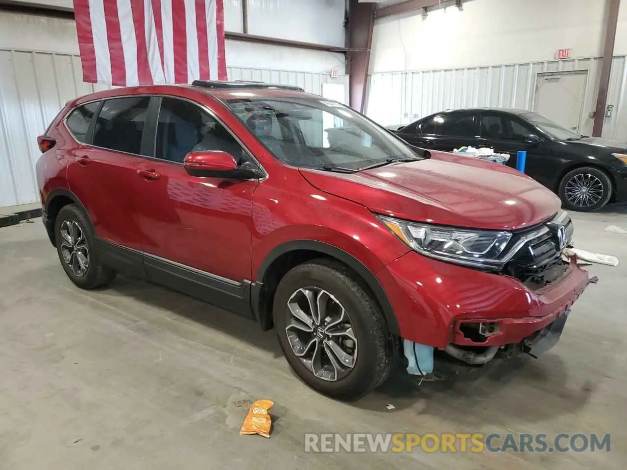 4 fotografías del automóvil dañado 5J6RW1H57NA004568 HONDA CRV 2022