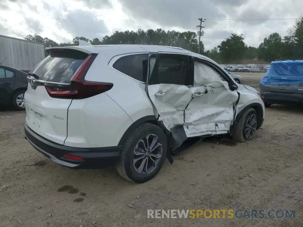 3 fotografías del automóvil dañado 5J6RW1H88NA012057 HONDA CRV 2022