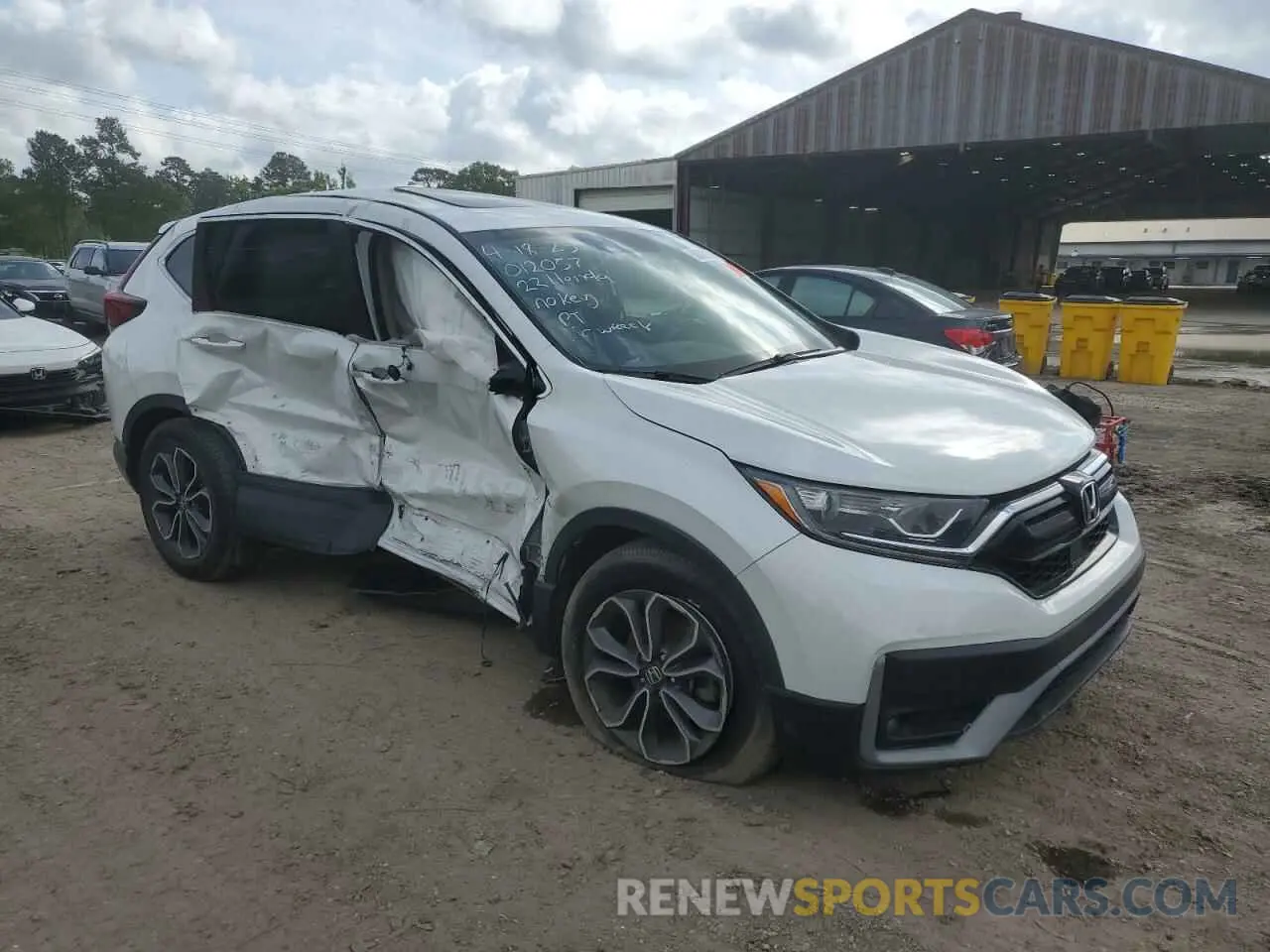4 fotografías del automóvil dañado 5J6RW1H88NA012057 HONDA CRV 2022