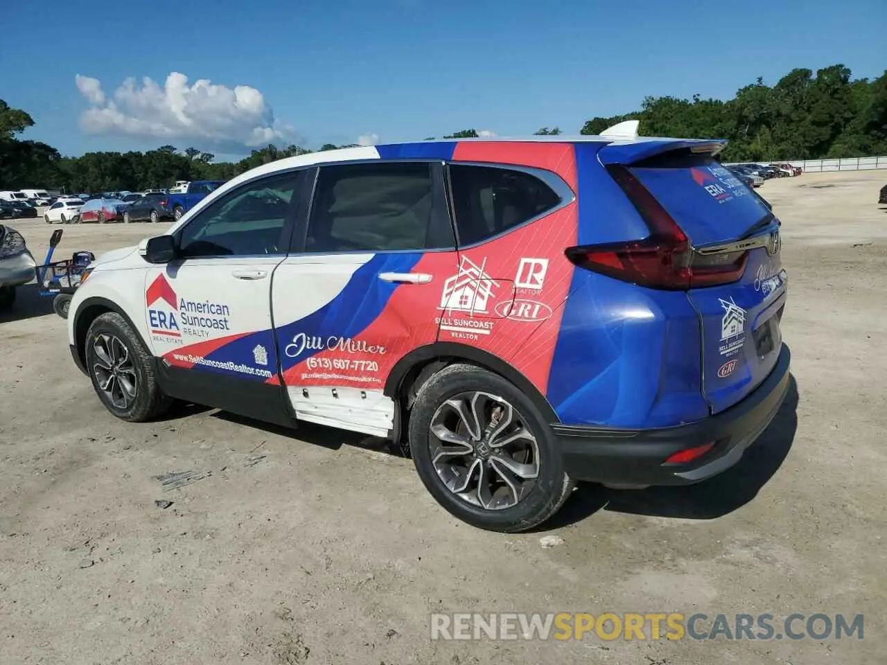 2 fotografías del automóvil dañado 5J6RW1H88NL001824 HONDA CRV 2022
