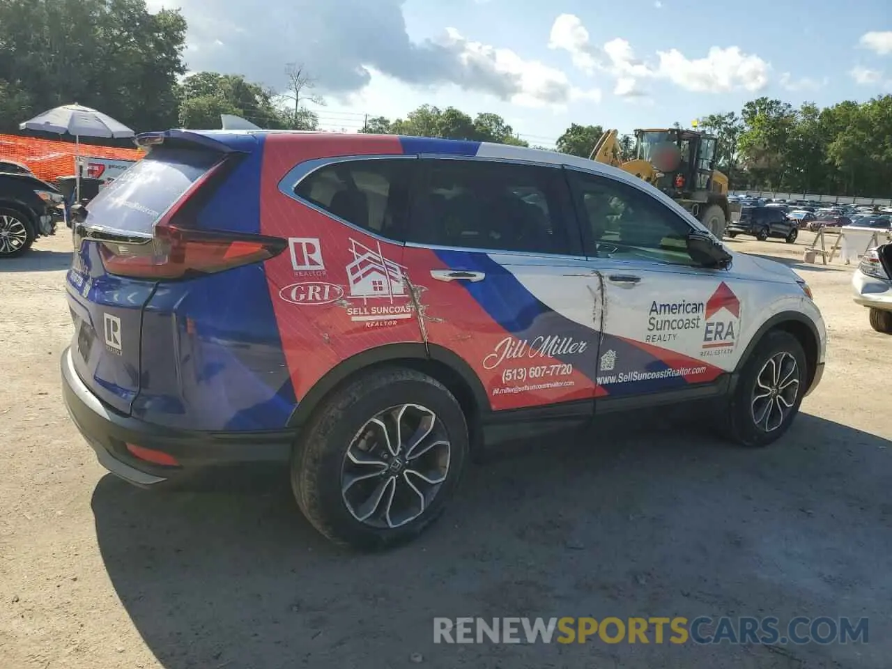 3 fotografías del automóvil dañado 5J6RW1H88NL001824 HONDA CRV 2022