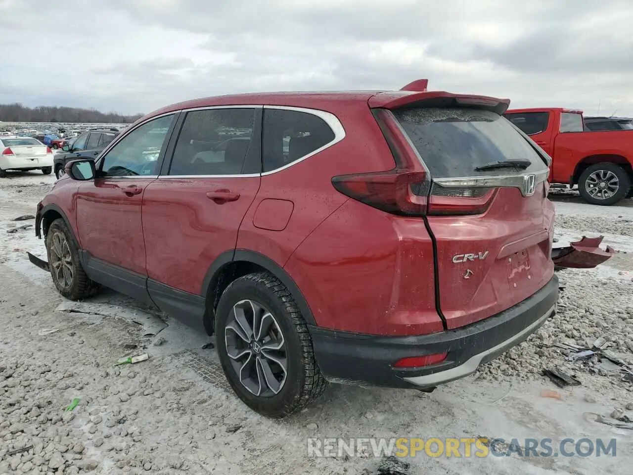 2 fotografías del automóvil dañado 5J6RW2H86NA005436 HONDA CRV 2022
