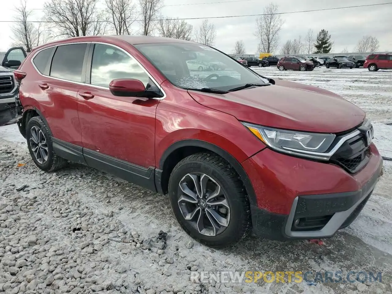 4 fotografías del automóvil dañado 5J6RW2H86NA005436 HONDA CRV 2022