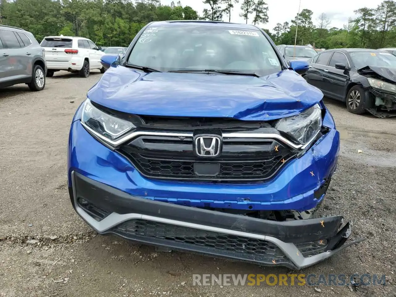 5 fotografías del automóvil dañado 7FARW1H57NE007942 HONDA CRV 2022