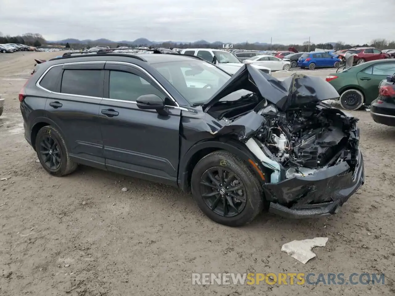4 fotografías del automóvil dañado 2HKRS5H57PH705440 HONDA CRV 2023