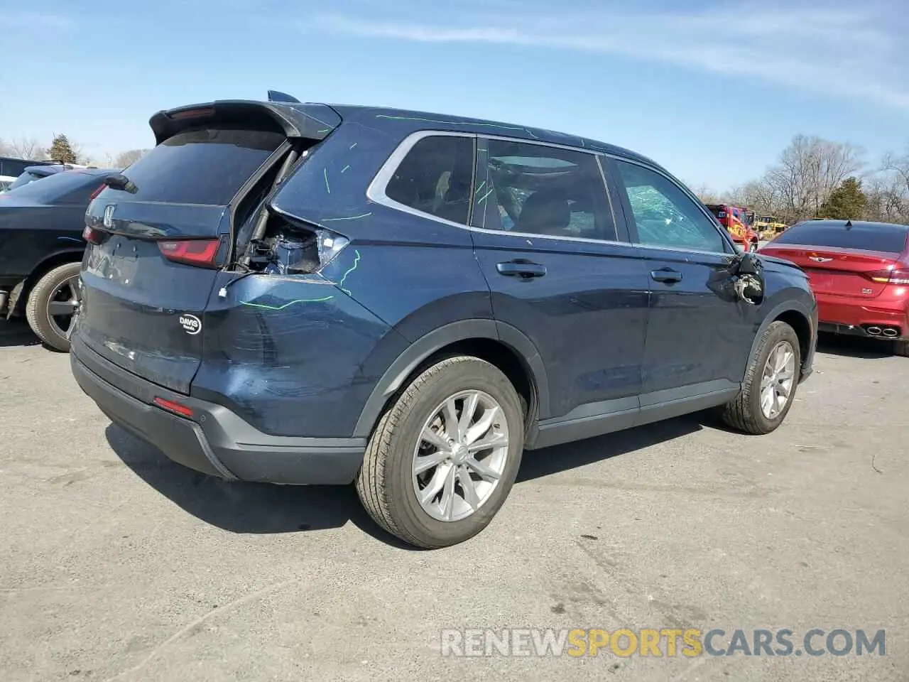 3 fotografías del automóvil dañado 7FARS4H77PE007005 HONDA CRV 2023