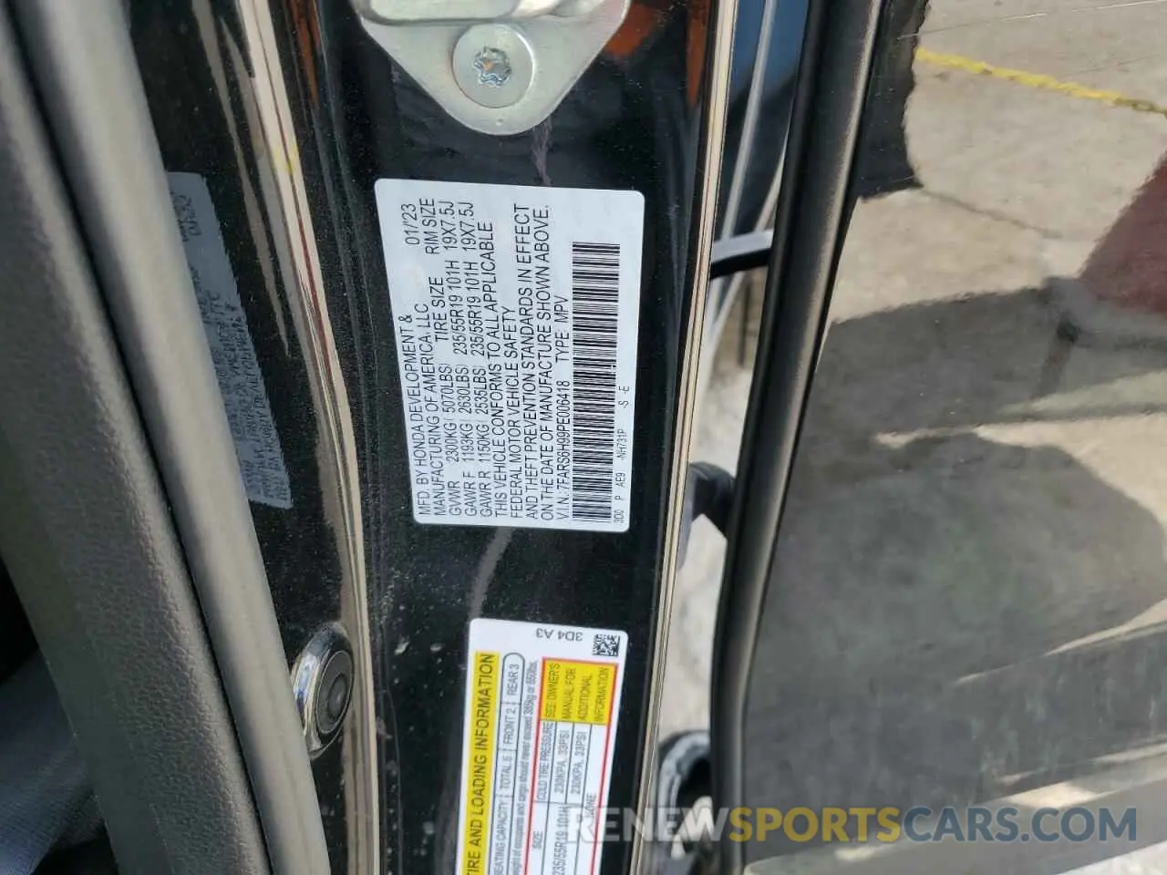 12 fotografías del automóvil dañado 7FARS6H99PE006418 HONDA CRV 2023