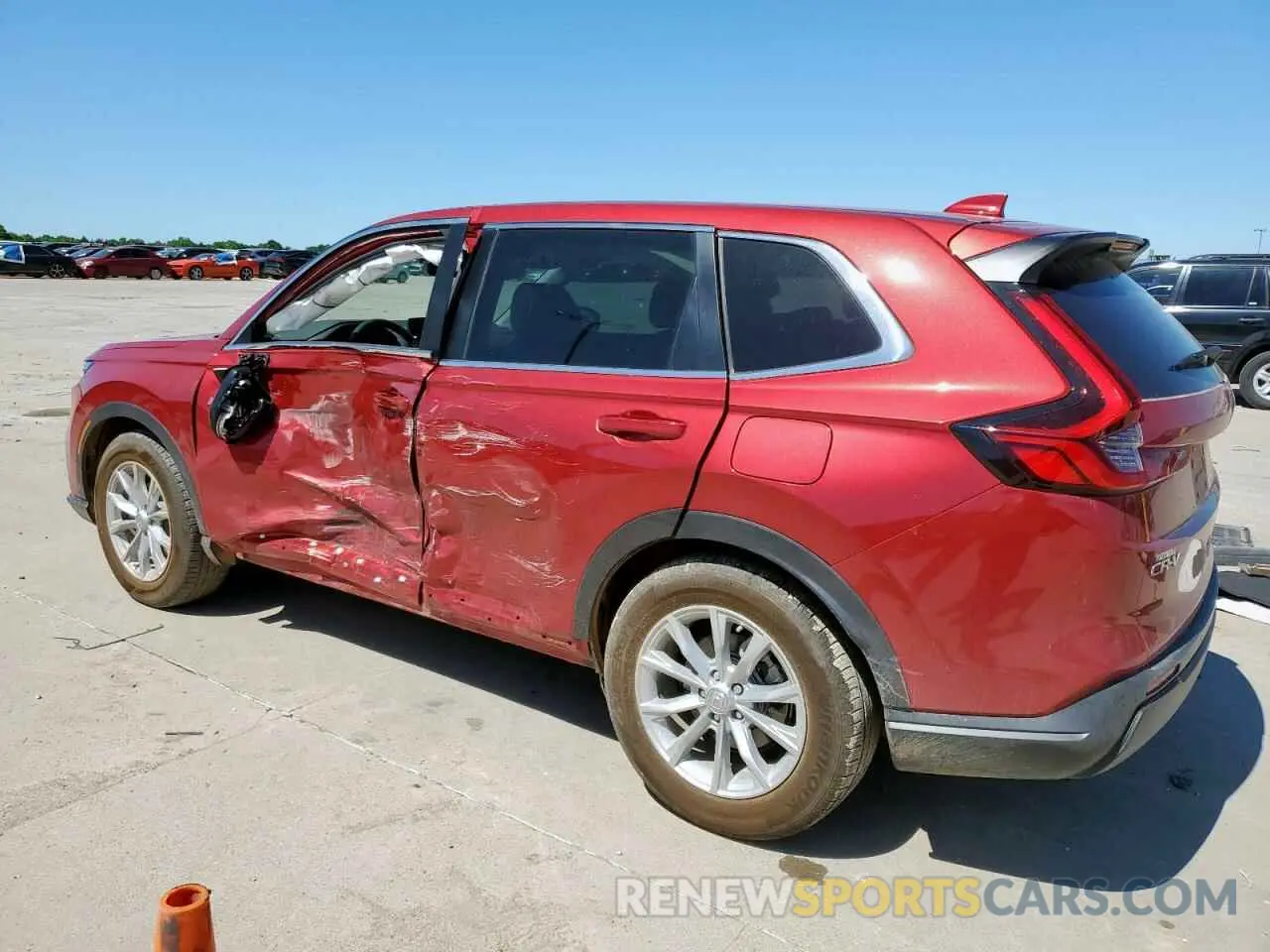 2 fotografías del automóvil dañado 2HKRS3H71RH310078 HONDA CRV 2024