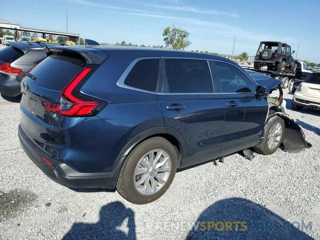 3 fotografías del automóvil dañado 2HKRS3H73RH334625 HONDA CRV 2024