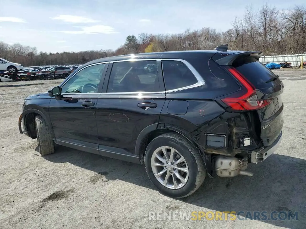 2 fotografías del automóvil dañado 2HKRS4H43RH482074 HONDA CRV 2024