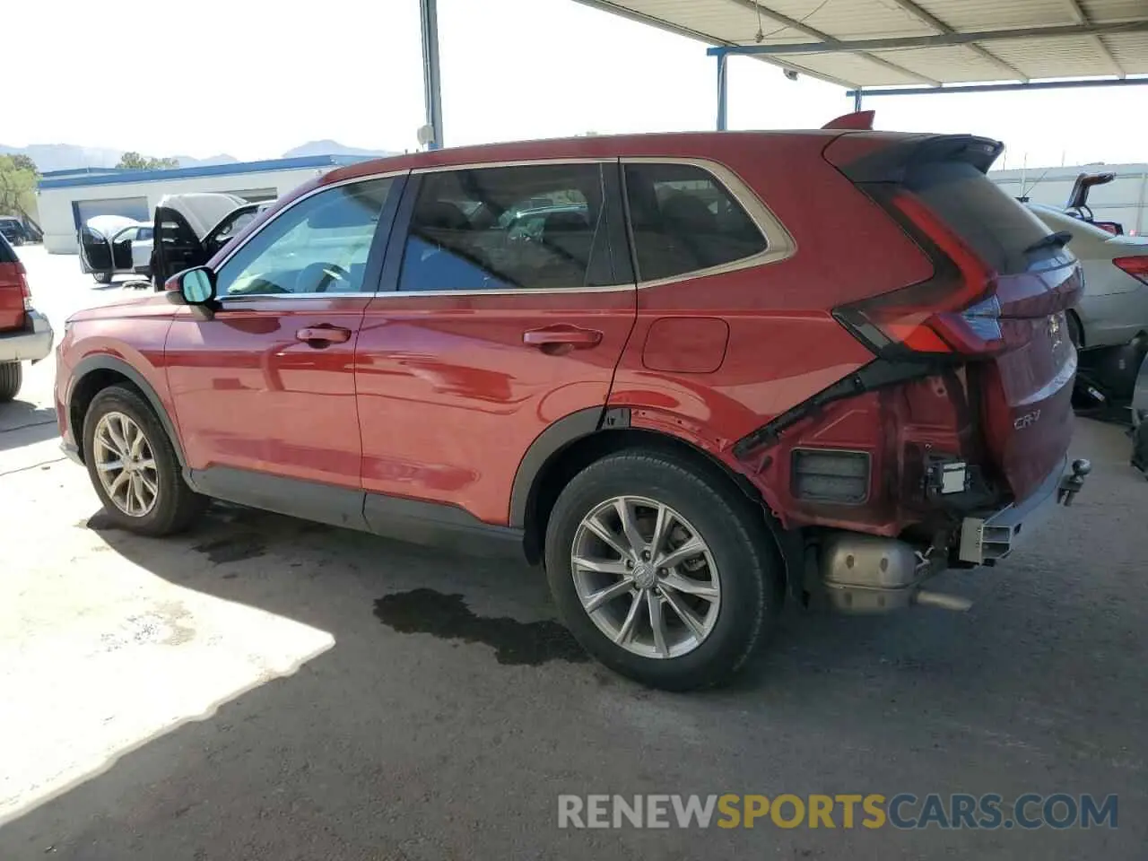 2 fotografías del automóvil dañado 2HKRS4H45RH482903 HONDA CRV 2024