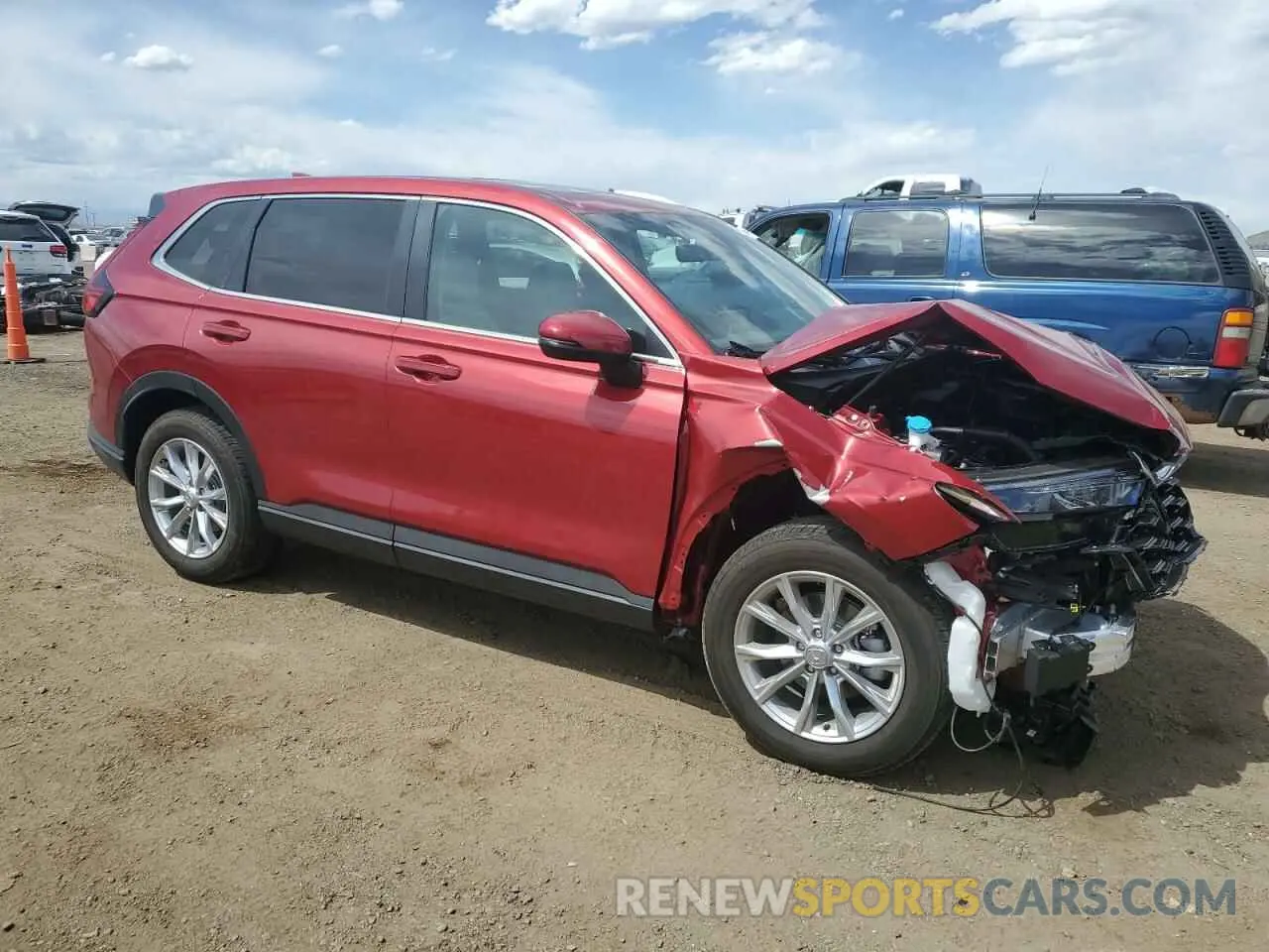 4 fotografías del automóvil dañado 2HKRS4H77RH473937 HONDA CRV 2024