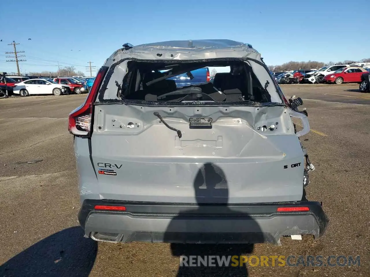 6 fotografías del automóvil dañado 2HKRS6H56RH811175 HONDA CRV 2024