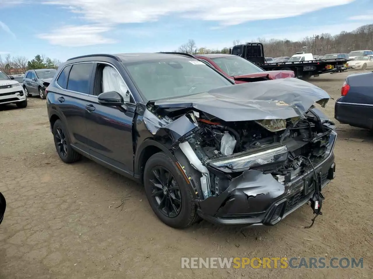 4 fotografías del automóvil dañado 2HKRS6H84RH810486 HONDA CRV 2024