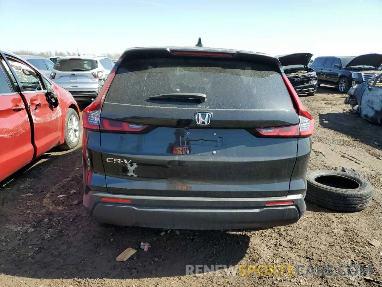 6 fotografías del automóvil dañado 5J6RS4H72RL005099 HONDA CRV 2024