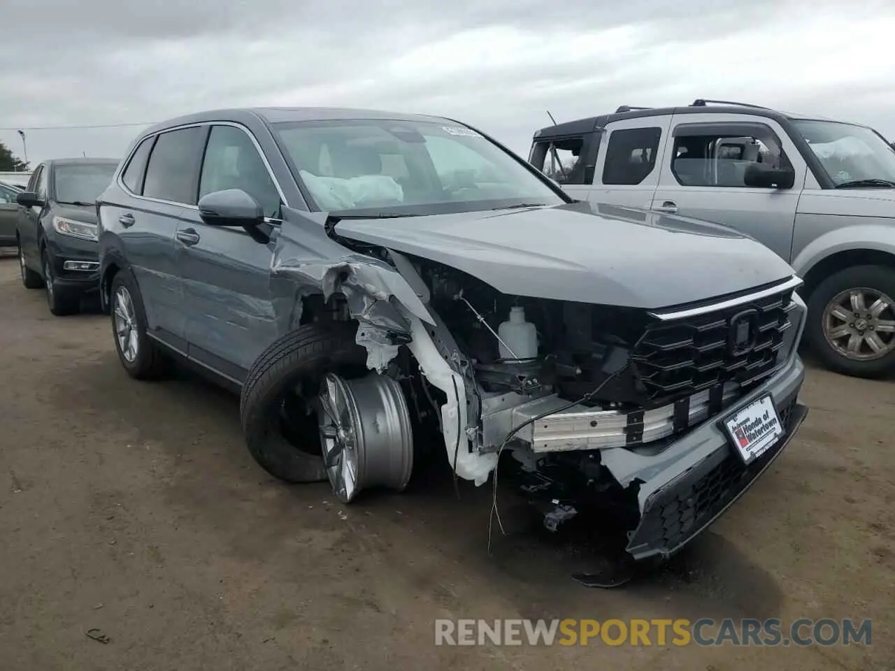 4 fotografías del automóvil dañado 2HKRS4H74SH461136 HONDA CRV 2025