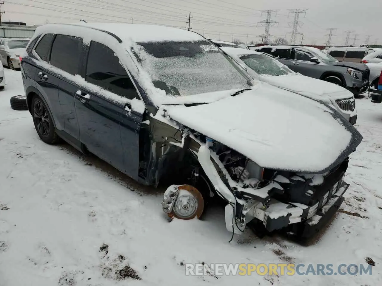 4 fotografías del automóvil dañado 5J6RS6H94SL015684 HONDA CRV 2025