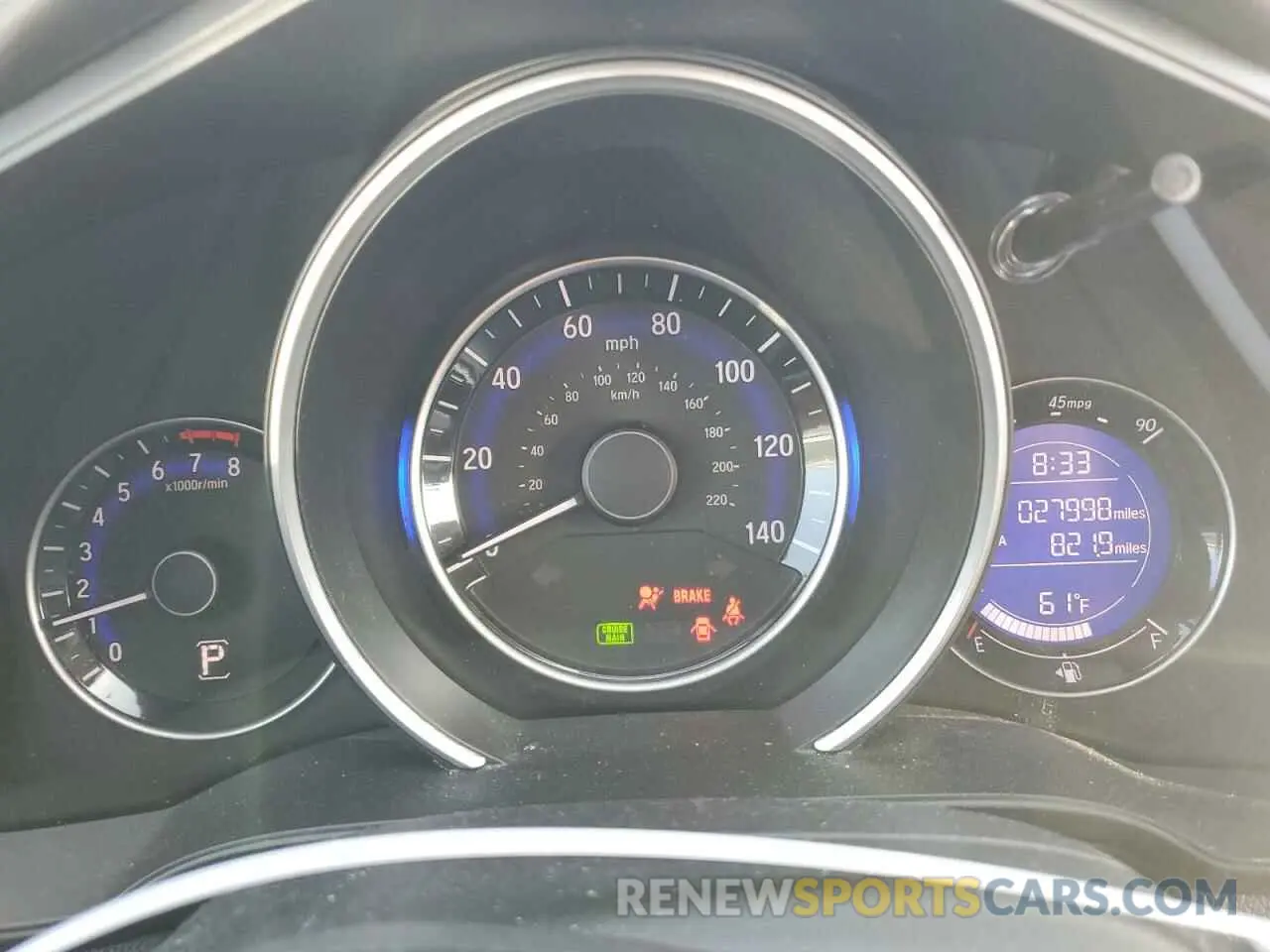 9 fotografías del automóvil dañado 3HGGK5H41KM726836 HONDA FIT 2019