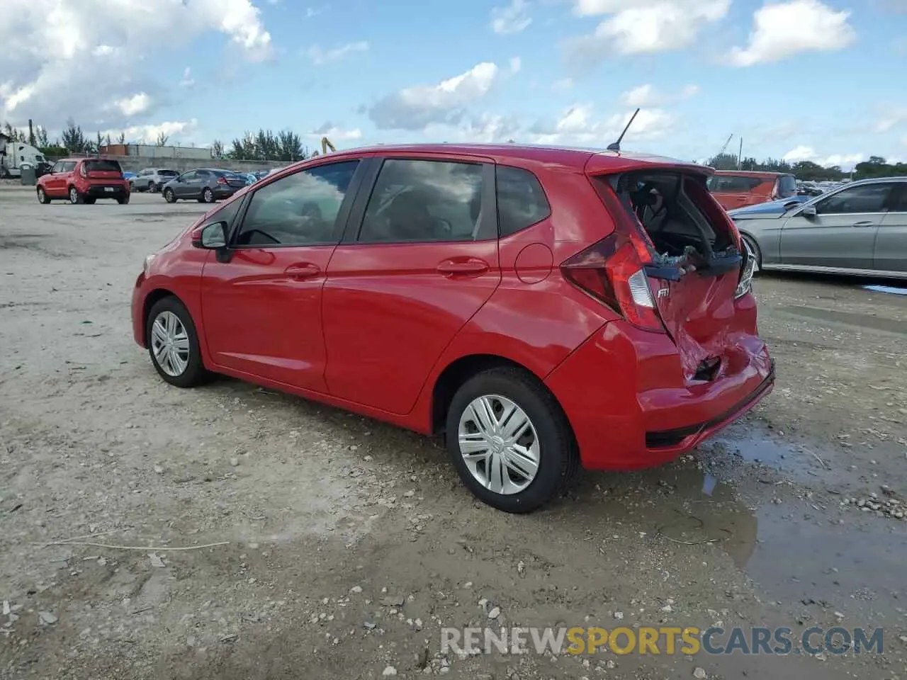 2 fotografías del automóvil dañado 3HGGK5H45KM733384 HONDA FIT 2019