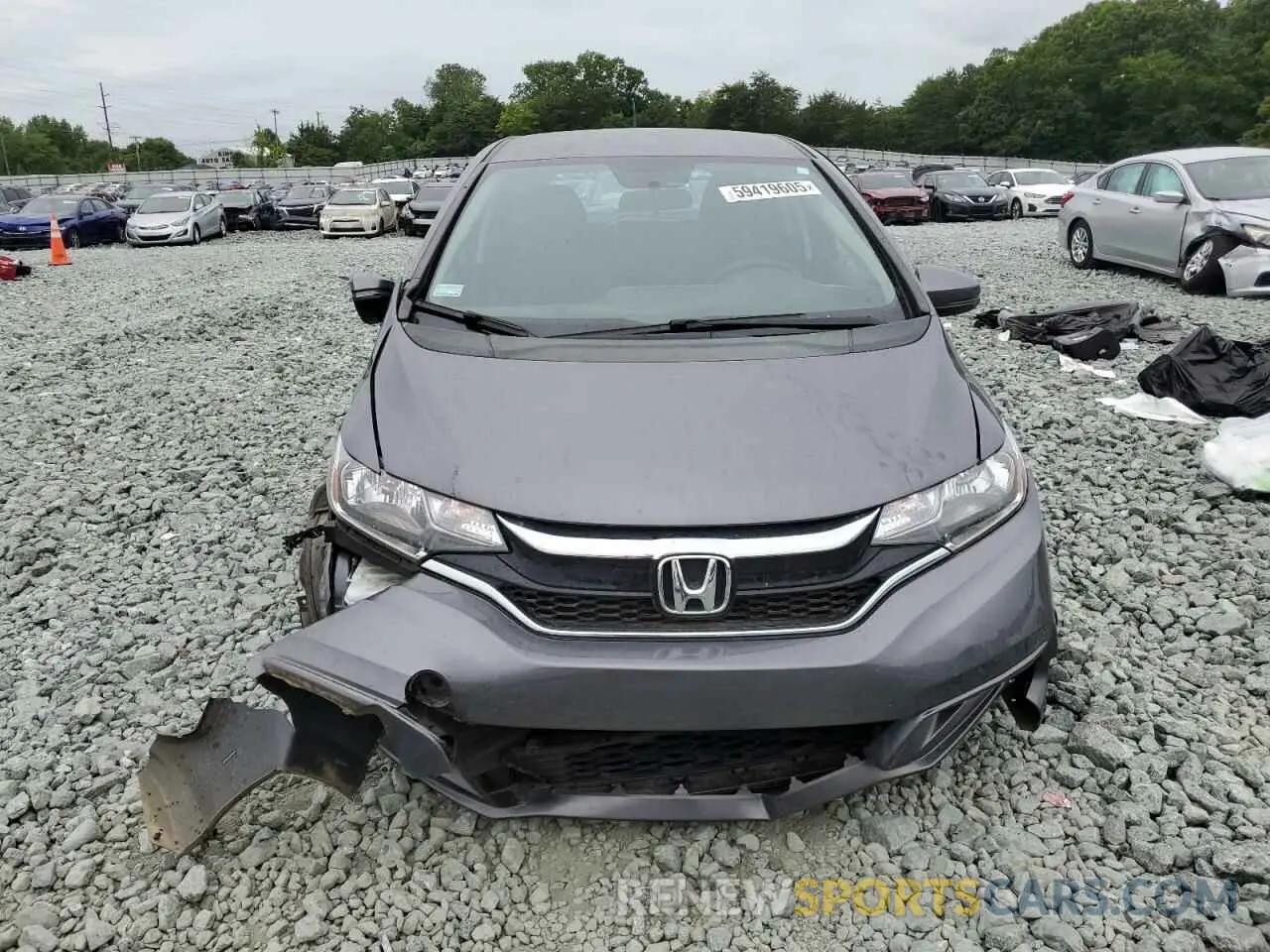 5 fotografías del automóvil dañado 3HGGK5H45KM745843 HONDA FIT 2019