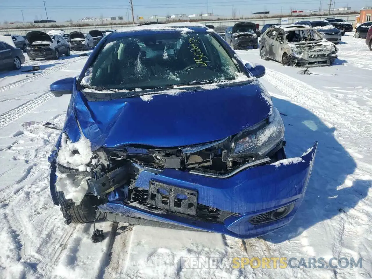 5 fotografías del automóvil dañado 3HGGK5H85KM743383 HONDA FIT 2019