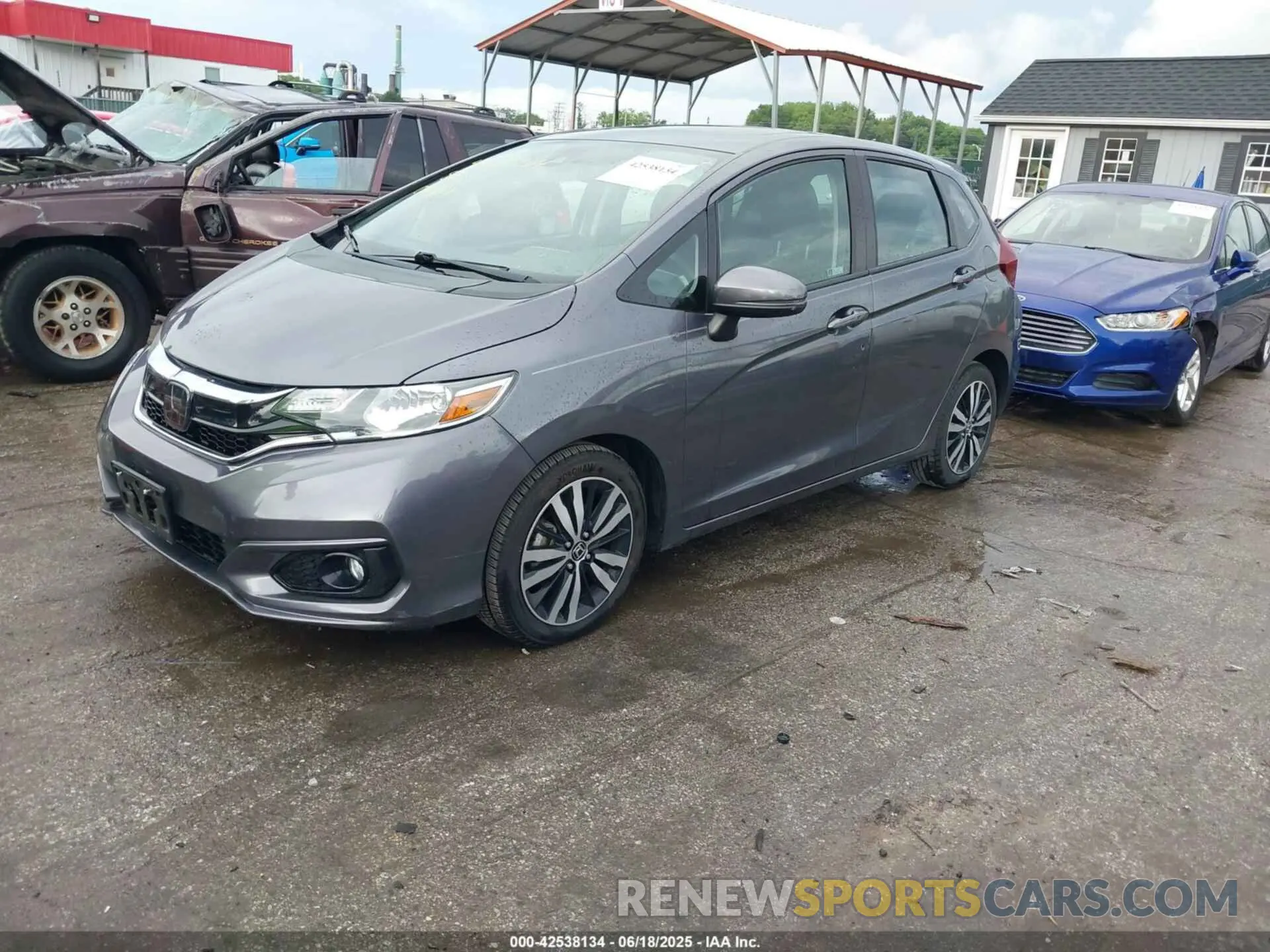 2 fotografías del automóvil dañado 3HGGK5H85KM748308 HONDA FIT 2019