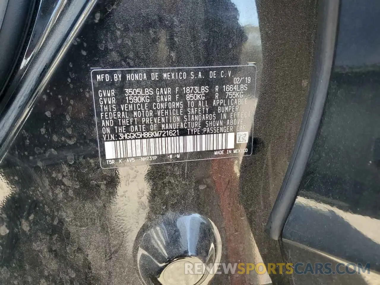 14 fotografías del automóvil dañado 3HGGK5H86KM721621 HONDA FIT 2019