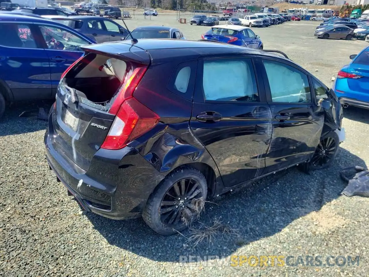 3 fotografías del automóvil dañado 3HGGK5H65LM100743 HONDA FIT 2020