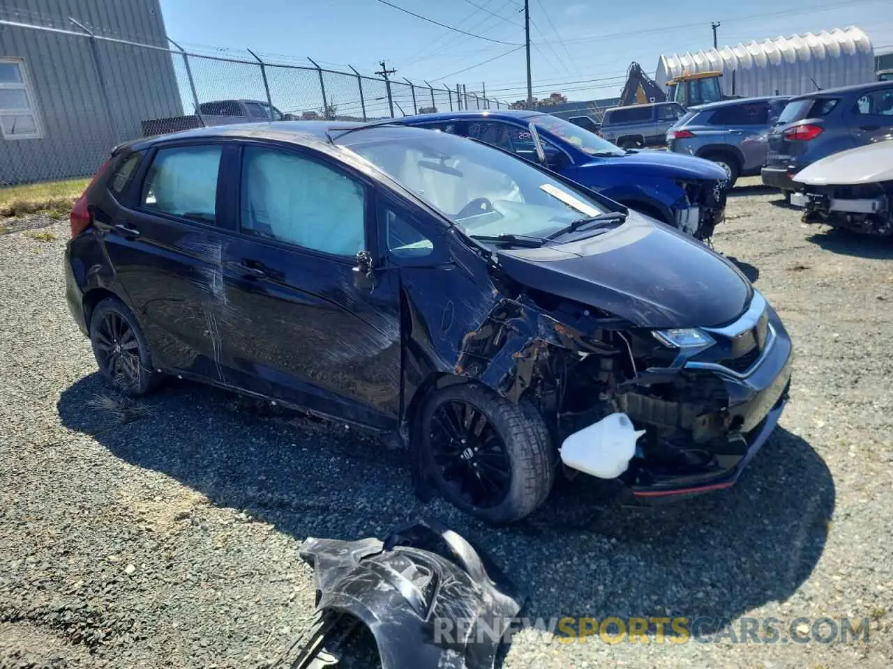 4 fotografías del automóvil dañado 3HGGK5H65LM100743 HONDA FIT 2020